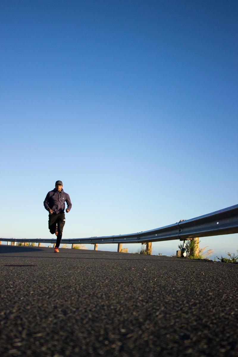 Runner breathing